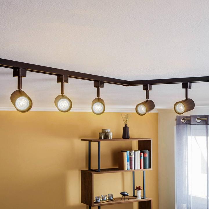 Actual product image Prios Jorell 1-circuit track system 5-lights black