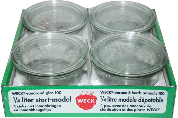 Actual product image Weck lintel shape (4 pcs., 0.25 l)
