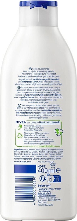 Produktbild NIVEA Body Lotio Rosenblue Pfle Fl 400ml (Körperlotion, 400 ml)