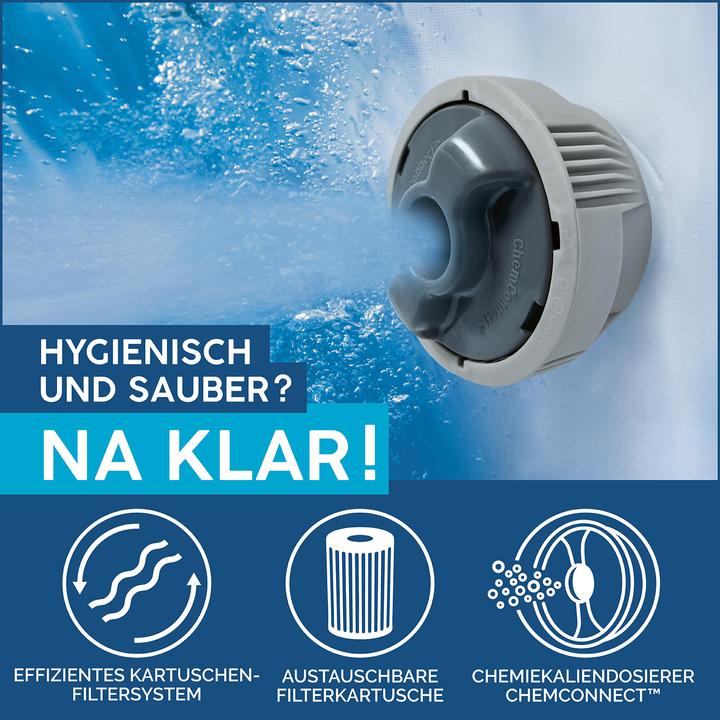 Produktbild Bestway LAY-Z-SPA® XXL WLAN-Whirlpool Mauritius AirJet™ 270 x 180 x 71 cm, oval (7 Pers.)