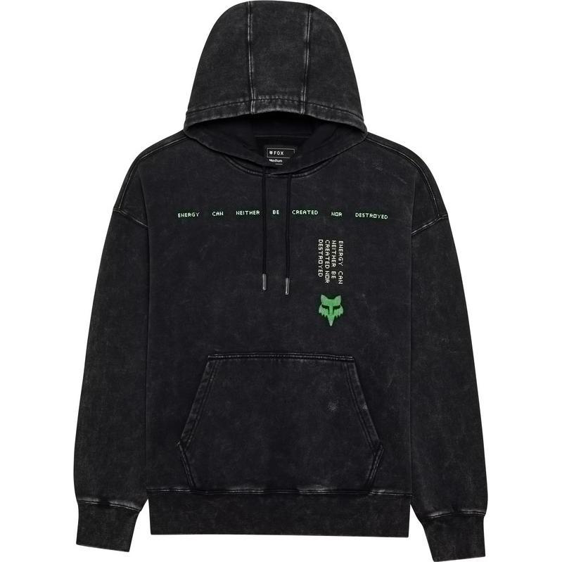 Fox, Herren, Pullover, Hoody 24 Throttle Oversized Flc Po B, Schwarz, (XL)