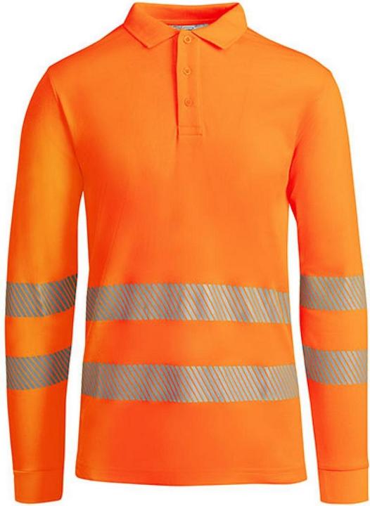 Roly Workwear Mens Atrio Long-Sleeved Hi-Vis Polo Shirt