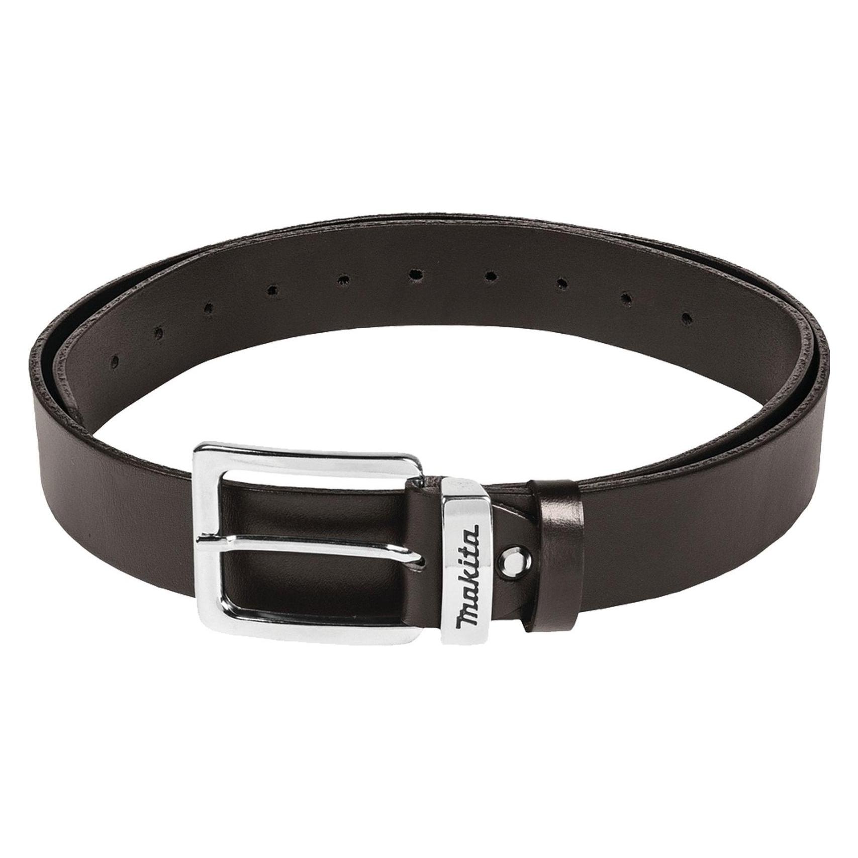 Makita, Mannen, Riem, Leren Riem Bruin Maat L, Bruin, (L)
