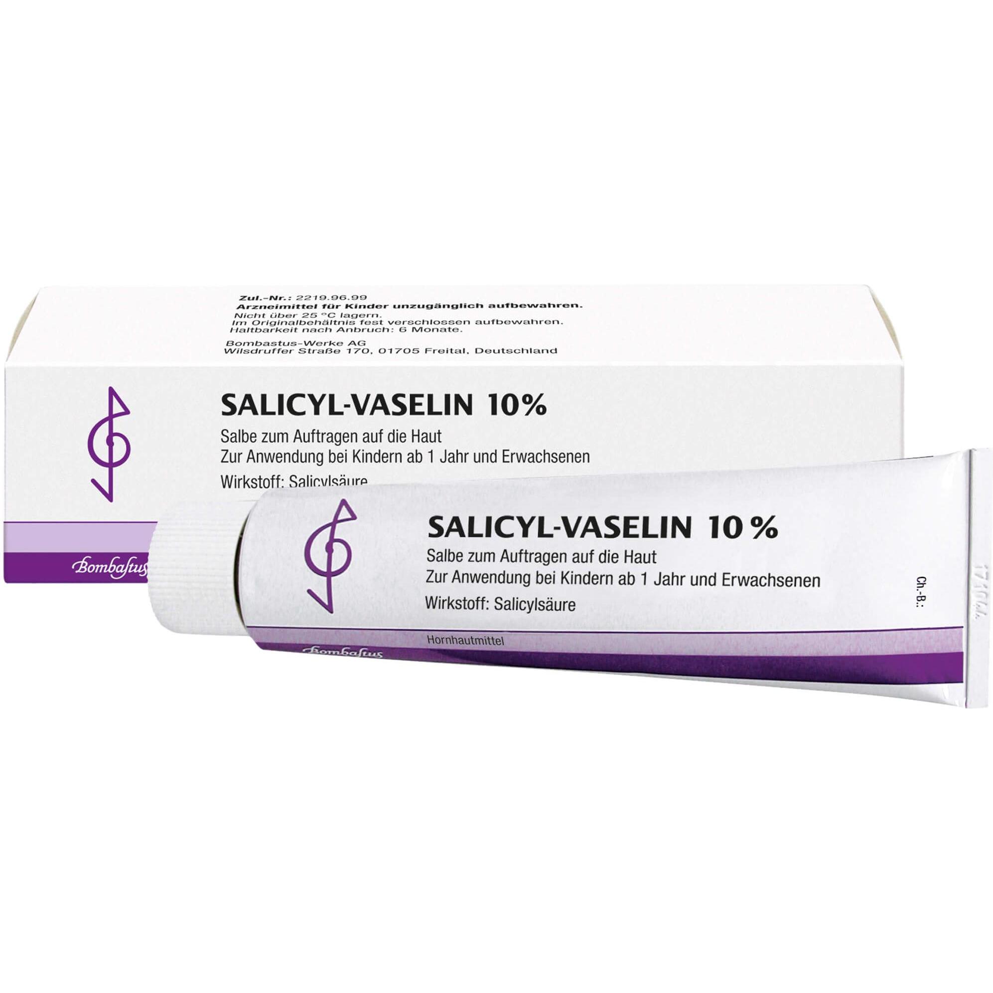 Thumbnail - Bombastus, Fusspflegemittel, Salicyl-Vaselin 10% Salbe, 100 ml Salbe (100 ml)
