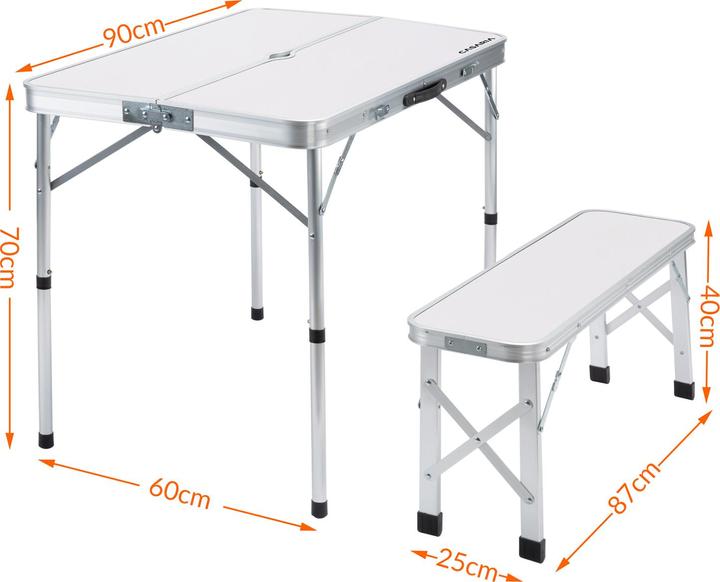 Image du produit Casaria Table de camping 3pcs.