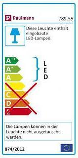 Energie-Label Paulmann SimpLED Power Stripe Set (Warmweiss, 150 cm, Indoor)