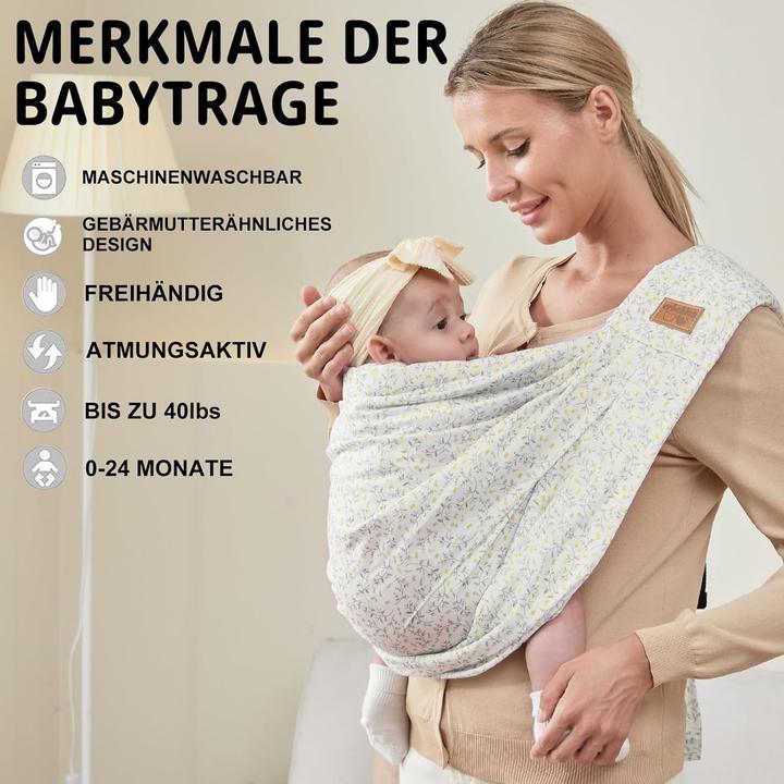 Actual product image Vrbabies Babytragetuch aus Baumwolle