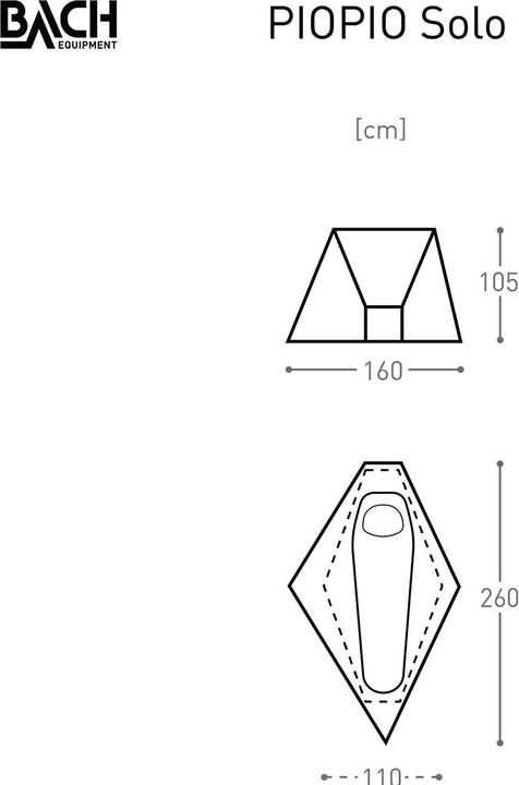 Image du produit Bach PioPio Solo (Tente tunnel, 1 kg, 1 personne)