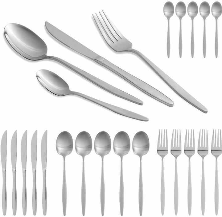BerlingerHaus Haus 24-teiliges Besteck-Set Silver (24 pz., Set di posate)