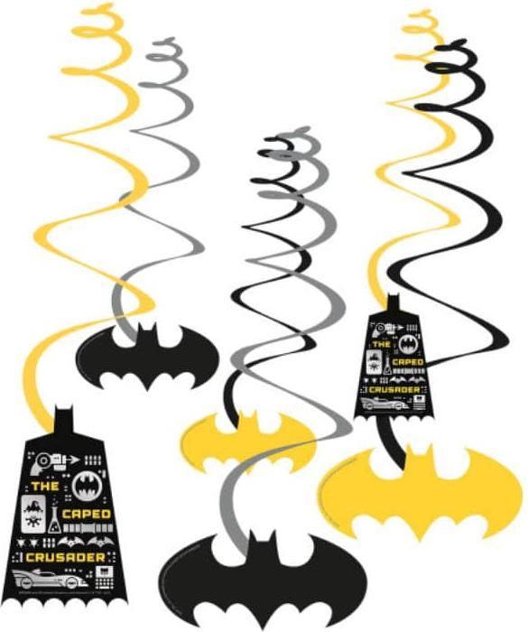 Image du produit Amscan 6 spirales décoratives Batman Longueur du papier 6 (6 pcs)