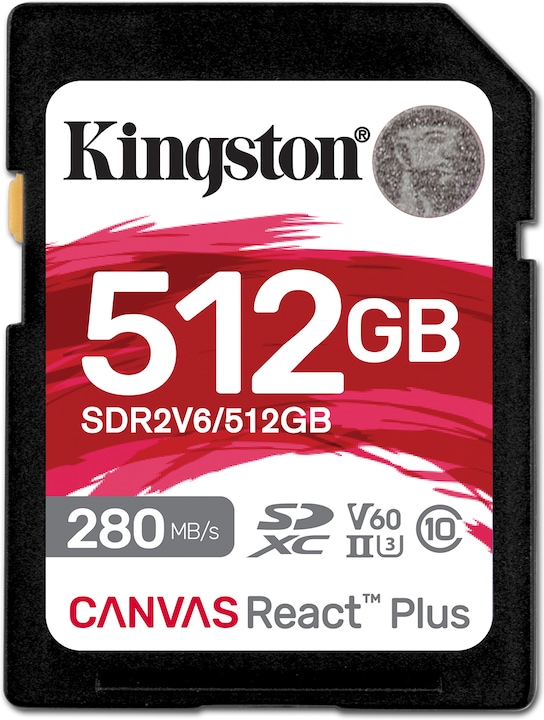 Kingston Canvas React Plus (512 Go, SDXC, U3, UHS-II)