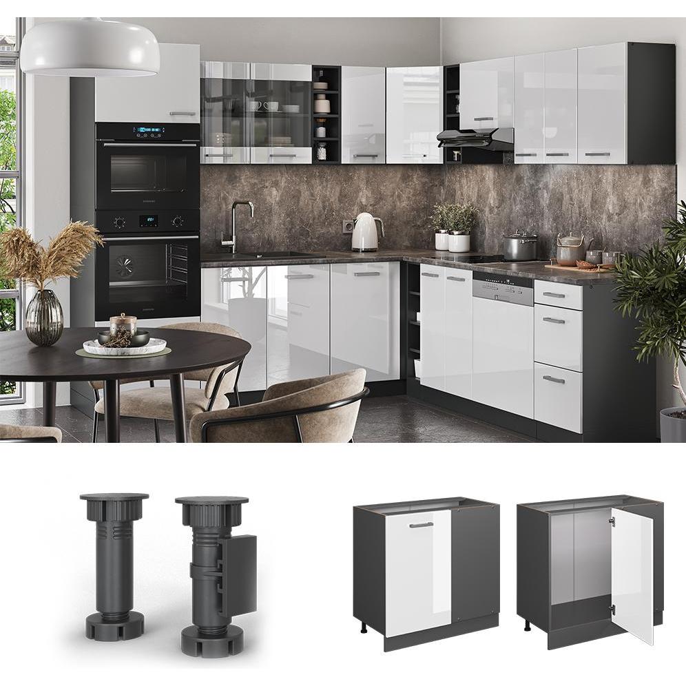 Thumbnail - Vicco, Regal, Eckunterschrank R-Line (86 x 46 x 81.5 cm)