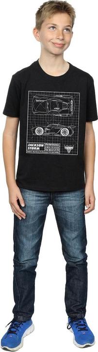 Immagine prodotto Disney Cars Jackson Storm Blueprint Maglietta Ragazzi (128)