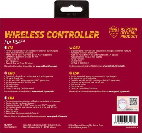 Actual product image GED Wireless Controller AS Roma (PS4) (PS4, PC)