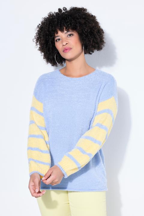 Produktbild Angel of Style Pullover, Loose Fit, Ringel-Ballonärmel (54)