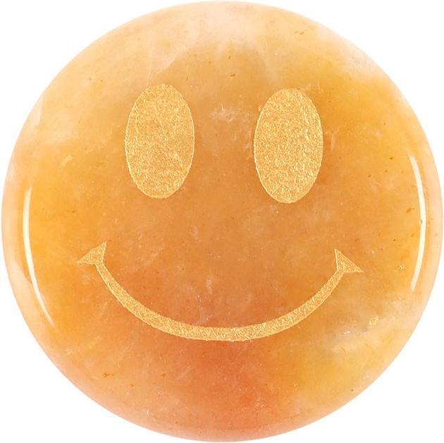 Produktbild Something Different DekoKristall Be Brave Jadegrün Glückliches Gesicht