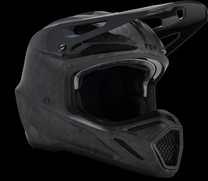 Actual product image Fox V3 RS Carbon Solid Helmet (59 cm, M)