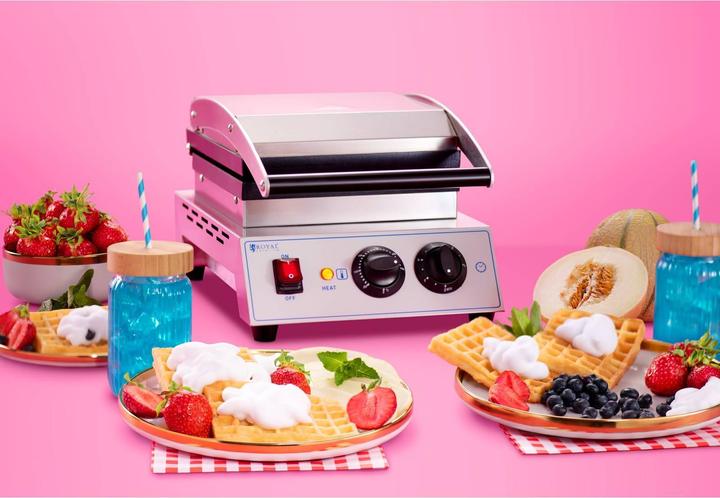 Actual product image Royal Catering Piastra per waffles - Waffle belga - 1500 W