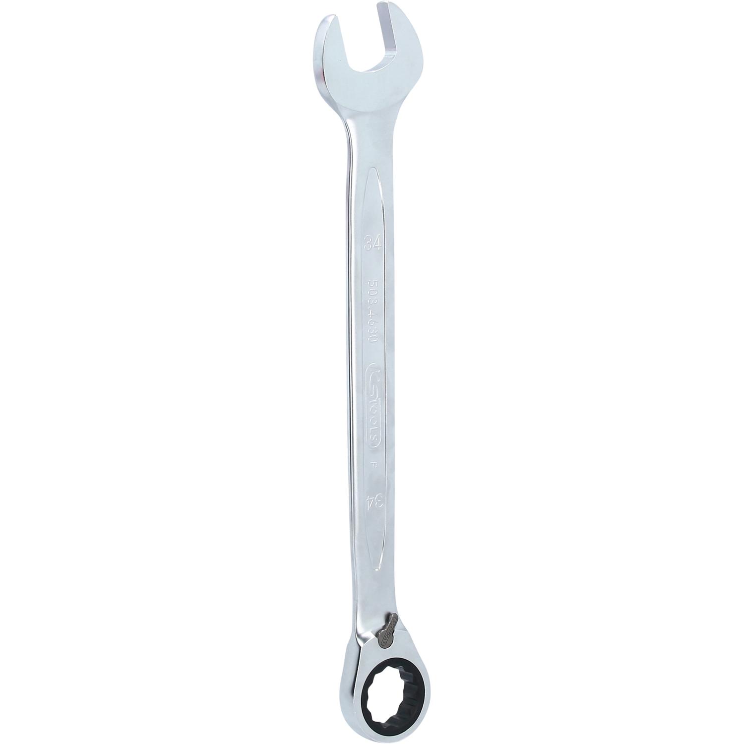 KS Tools, Schraubenschlüssel, GEARplus Ratschenringmaulschlüssel umschaltbar (34 mm)