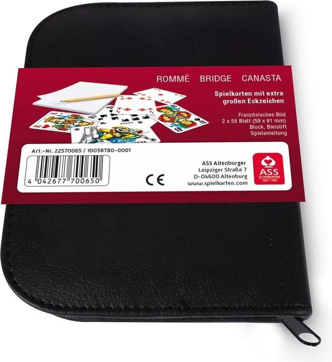 Actual product image ASS Altenburg Senior rummy in leatherette case (German, 2 - 6 Players)