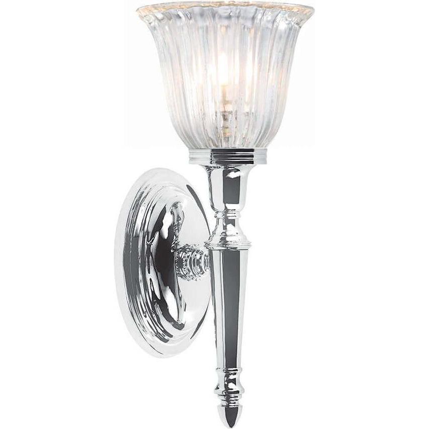 Elstead Lighting, Wandleuchte + Deckenleuchte, Dryden LED Wandleuchte G9 33cm Poliertes Chrom IP44 (320 lm, G9)