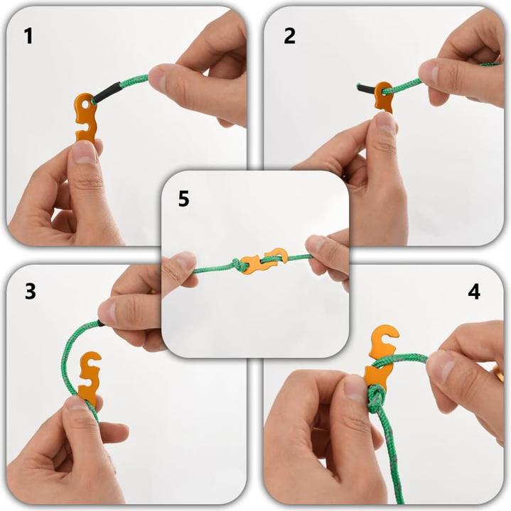 Immagine prodotto vidaXL Corde per tende con tendicorda 8 pezzi. Riflettente 4 m 4 mm