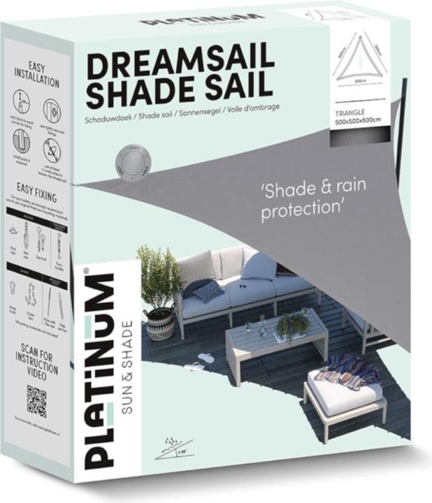 Actual product image Platinum Sun & Shade Taud de soleil Dreamsail Triangle 500x500x500 cm (500 x 500 cm)