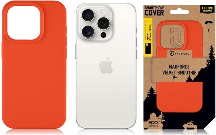 Produktbild Tactical MagForce Velvet Smoothie Cover for Apple iPhone 15 Pro Chilli (Apple iPhone 15 Pro)