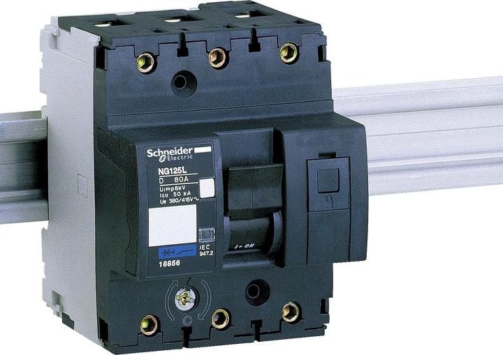 Produktbild Schneider Electric Leistungsschalter NG125L, 3P, 80A, D 18856