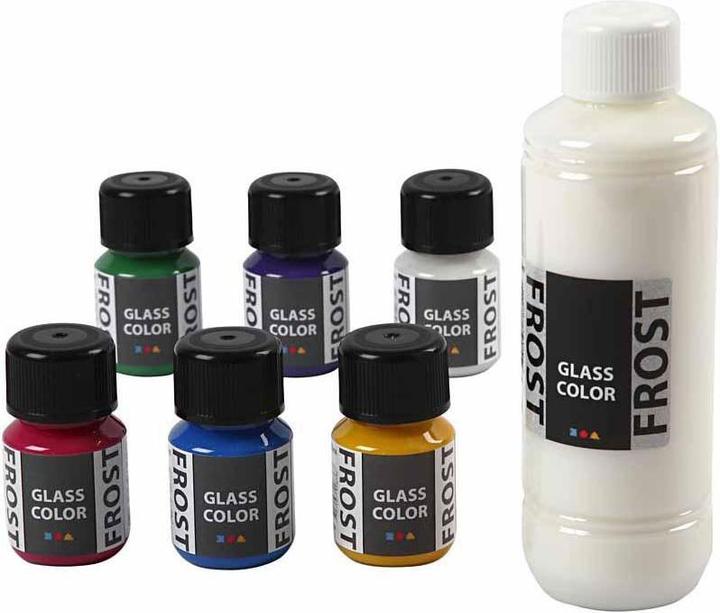 Creativ Company Glasfarbe Frost Glasfarbe, 6x30ml (180 ml)