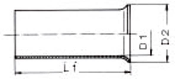 Produktbild Weidmüller Aderendhülse 16qmm 25mm Cu Standard 9004150000