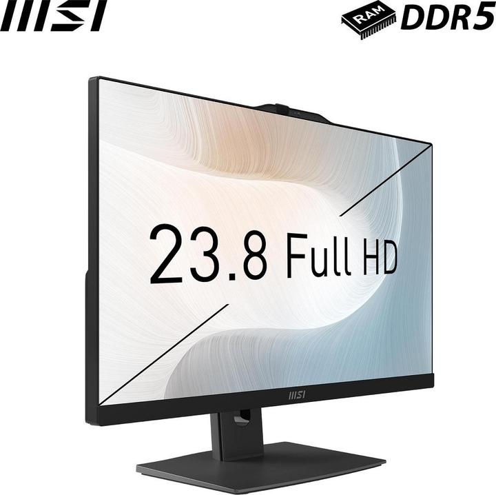 Actual product image MSI Modern AM242P 1M-1204DE i3-100U black 16GB W11P (256 GB, 16 GB, Intel Arc Graphics)