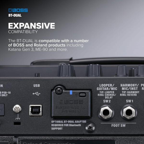 Actual product image BOSS (Electronics) BT-DUAL Bluetooth Audio MIDI Dual Adapter