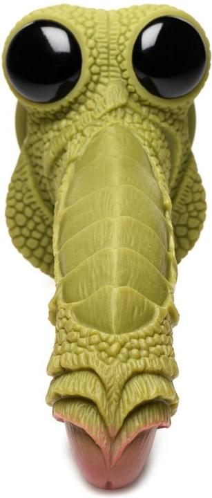 Actual product image Creature Cocks Swamp Monster Scaly Silicone Dildo - Black