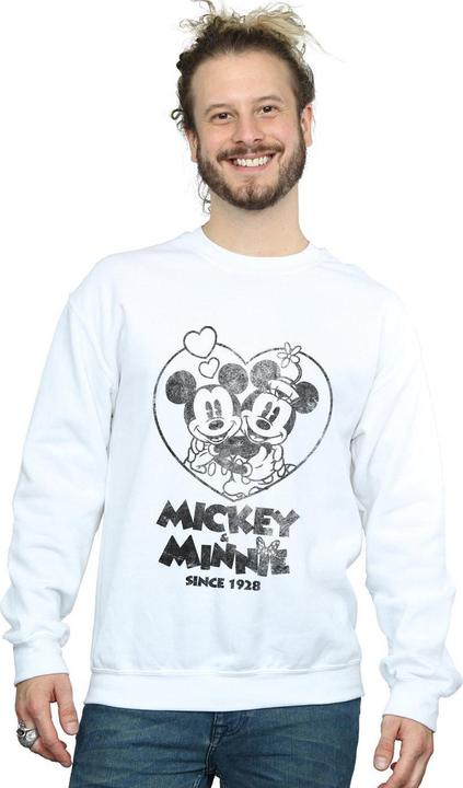 Actual product image Disney Mens Mickey And Minnie Mouse Since 1928 Sweatshirt (L)