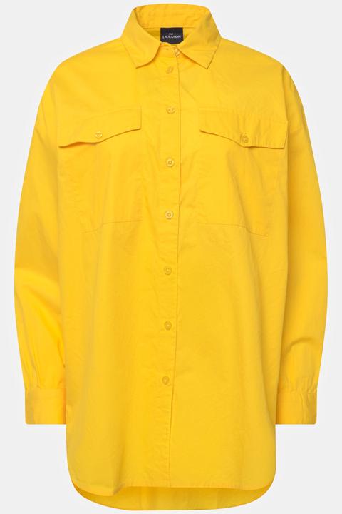 Immagine prodotto Laurasøn Hemdbluse, Hemdkragen, gerundeter Saum, Langarm (S)