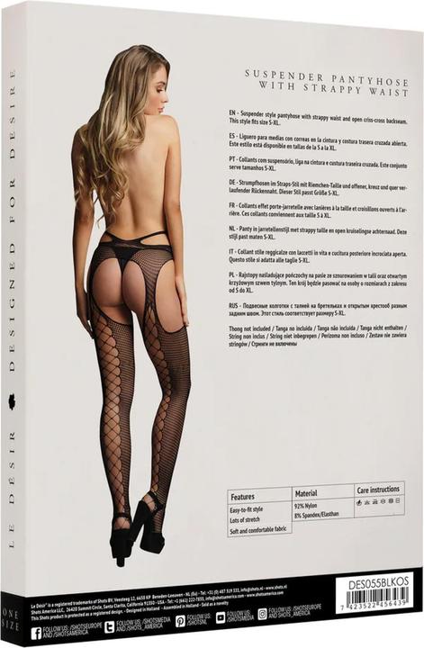 Produktbild Le Désir Suspender pantyhose with strappy waist - O/S (One Size)