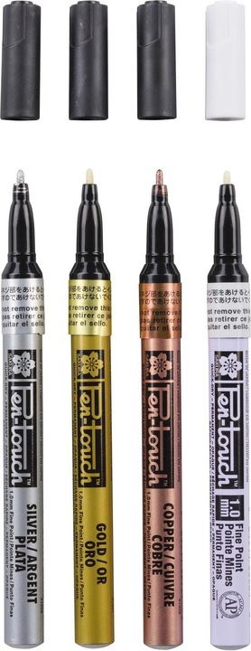 Produktbild Sakura Fasermaler Pen Touch Handlettering (Black, 4 x)