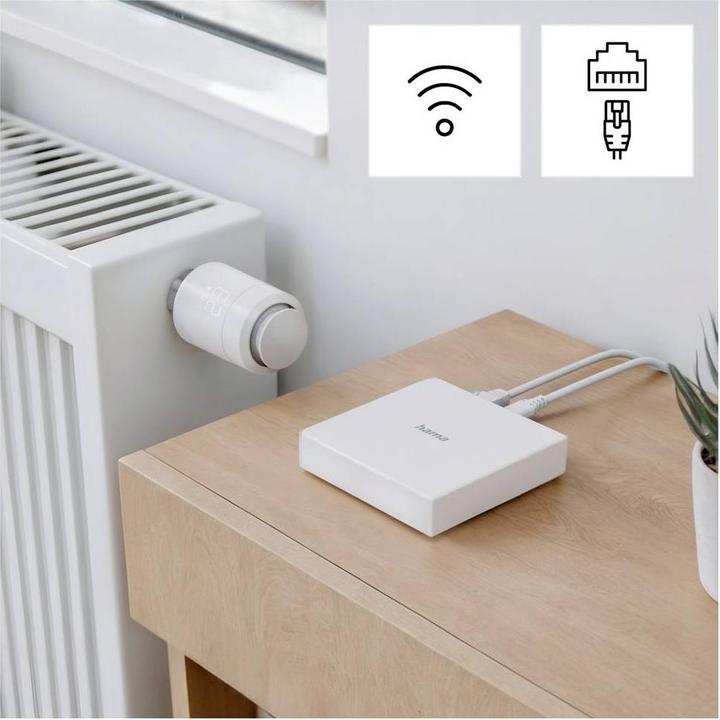 Produktbild Hama Smart-Home-Hub, Matter, Zigbee, Thread, für Sprach-/Appsteuerung (00176637)