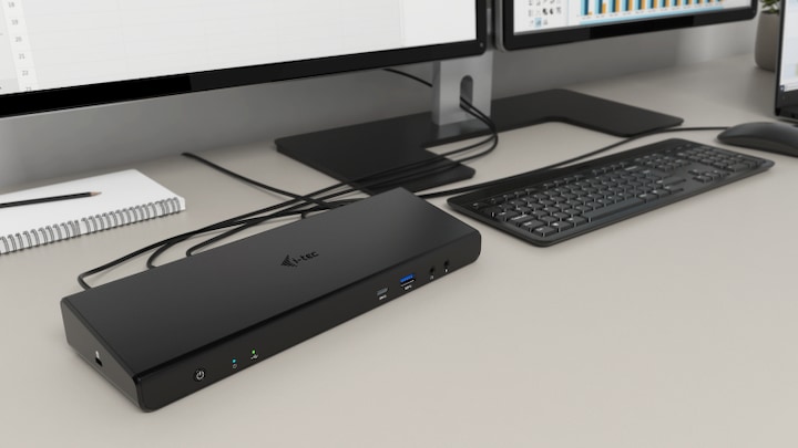 Actual product image i-tec USB 3.0 / USB-C / Thunderbolt 3 Dual 4K Dock (USB-C, 5 Ports)