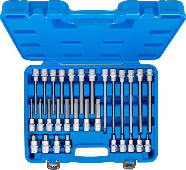 Produktbild BGS Bit-Einsatz-Satz Antrieb Innenvierkant 12,5 mm (1/2") Innensechskant 30-tlg. (12,5 mm)