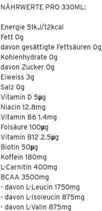 Valori nutrizionali e ingredienti Nocco Golden Grape (Pompelmo, 24 x)