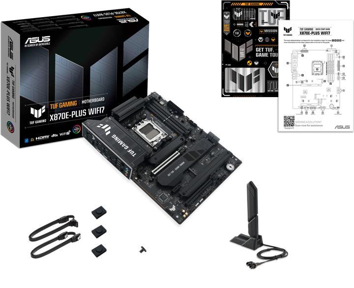 Actual product image ASUS TUF Gaming X870E-Plus WIFI7 (AM5, AMD X870, ATX)