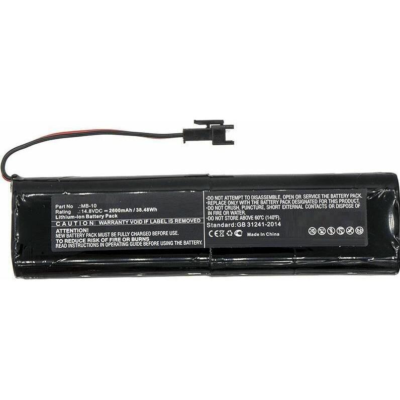 CoreParts Battery for Mipro Speaker (1 Zellen, 2600 mAh), Notebook Akku, Schwarz