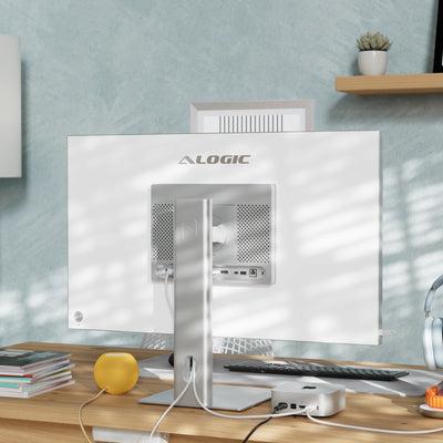 Actual product image Alogic Aspekt 32 Zoll 4K UHD Docking Monitor Matt, silber (3840 x 2160 Pixels, 32")