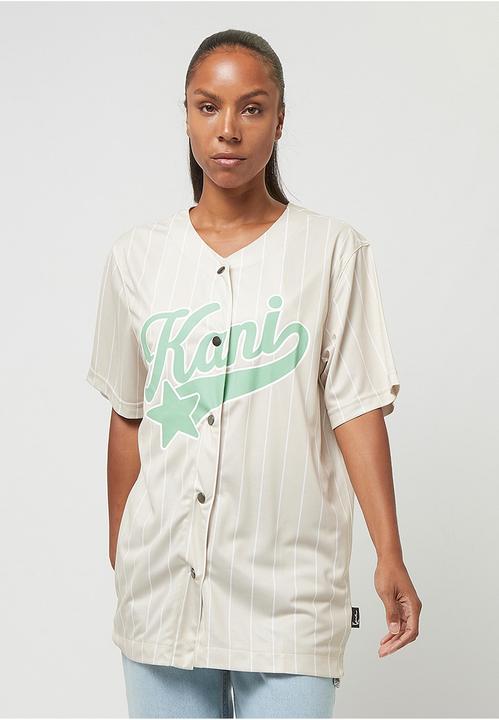 Actual product image Karl Kani Woven Signature Pinstripe Baseballshirt - 201083 (L)