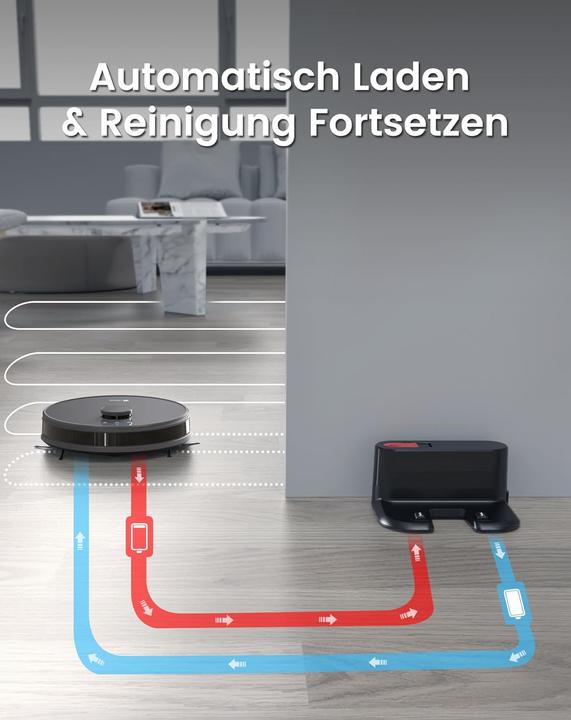 Produktbild Saug-Wischroboter mit 4000Pa und Mapping-Funktion (4000 Pa, Wischtuch)