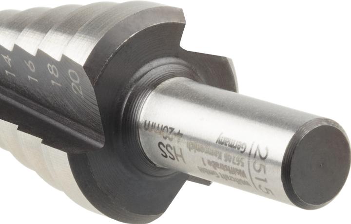 Produktbild wolfcraft 1 Stufenbohrer HSS, Schaft 8mm, ø4-20mm (8 mm)