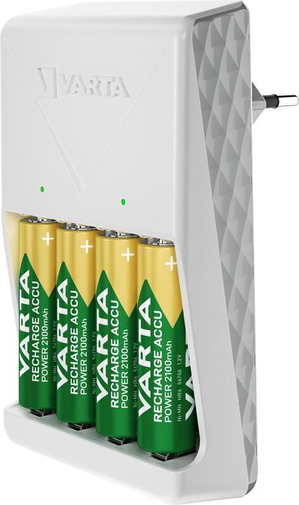 Productafbeelding Varta Plug Charger (1 Pcs., AA, 1600 mAh, Oplaadbare batterijen + lader)