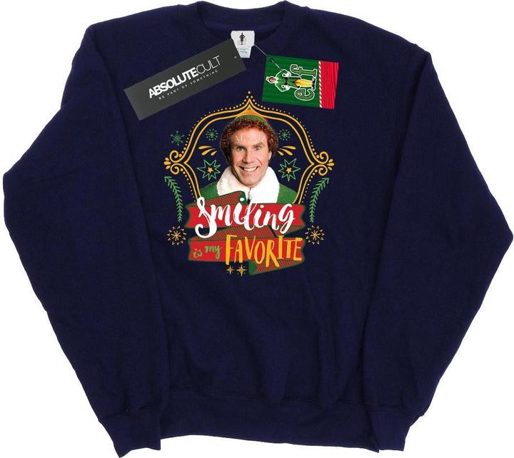 Actual product image Elf Womens/Ladies Buddy Smiling Sweatshirt (L)